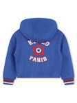 Kenzo Kids худи с вышитым логотипом, синий - фото 2