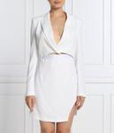 Платье женское Pinko с вырезом комбинированное, белый - фото