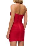 Мини-платье Isla Bandage Bodycon Hervé Léger, цвет Lipstick Red - фото 3