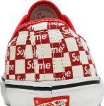 Кеды Vans Supreme x Authentic Pro Checkered Red, красный - фото 7