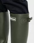 Оливковые резиновые сапоги Barbour Bede - фото 4