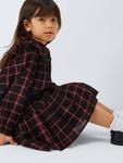 Детское платье с тартаном и рюшами John Lewis, Red, Black - фото 5