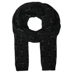 Двойной шарф для лица Twin-Set, черный - фото