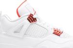 Кроссовки Air Jordan 4 Retro Orange Metallic, белый - фото 2