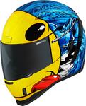 Шлем Icon airform brozak mips, Blue/Yellow - фото