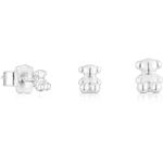 Серьги Tous Of Silver Bold Bear, 3 предмета, серебро - фото