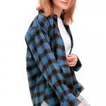 Рубашка Uniqlo Flannel Checked, синий - фото 10