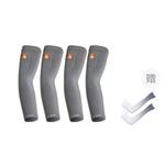 Нарукавники LINING, 2 Pack[Gray+White]+Free Gradient 1 Pair[Non-Lining Brand] - фото 4