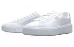 Женская обувь для скейтбординга Puma Basket, White/Gold - фото 2