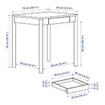 Стол Ikea Tonstad 75X60 см, коричневый - фото 5