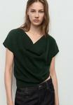 Футболка Mango Basic T-shirt, Dark Green - фото