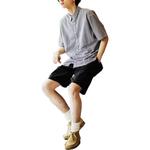 Рубашка мужская серая Uniqlo, серый - фото 3