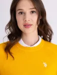 Свитер U.S. Polo Assn Crew Neck, желтый - фото 3