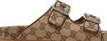 Сандалии Gucci Slide Sandal Strap Beige Monogram, бежевый - фото 3