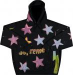 Толстовка Supreme Gonz Stars Hooded Sweatshirt 'Black', черный - фото 2