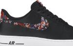 Кроссовки Nike Air Force 1 '07 'Floral', черный - фото 3