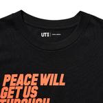 Футболка Uniqlo UT Peace For All (Shingo Kunieda), черный - фото 6