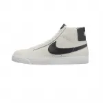 Кеды Nike SB Zoom Blazer Mid, светло-серый/черный - фото 4