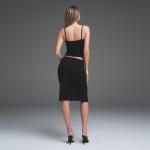 Топ с круглым вырезом SKIMS, цвет obsidian - фото 4