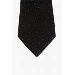 Шелковый галстук-аскот с узором пейсли Corneliani, черный - фото 2