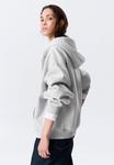 Толстовка Weekday OVERSIZED HEAVYWEIGHT ZIP HOODIE, Grey Melange/Grey - фото 3