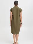 Платье-рубашка b.young Alakka, хаки - фото 4