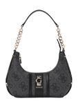 Сумка через плечо GUESS ERENIA TOP ZIP SHOULDER BAG, Black - фото