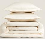 Пододеяльник Zara Home Sateen Duvet, 300 нитей, экрю - фото 2