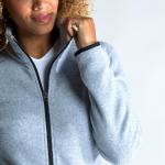 Куртка флисовая парусная женская 100 серая TRIBORD - фото 8