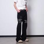 Джинсы унисекс черные Paset, черный - фото 4