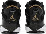 Кроссовки Air Jordan 6 Rings Black Metallic Gold, черный - фото 6