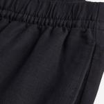 Брюки H&M Linen-blend Pull-on, черный - фото 3