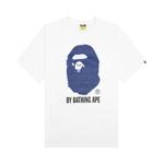 Футболка BAPE Logo Monogram By Bathing Ape, цвет Белый/Темно-синий - фото