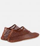 Туфли-лодочки Minette с кристаллами на сетчатой ткани Christopher Esber, Coconut Brown - фото 2