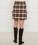 Юбка женская Weekend Maxmara шерстяная в клетку, коричневый - фото 3