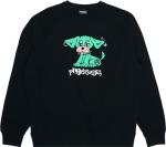 Толстовка Pleasures Ruff Premium Crewneck 'Black', черный - фото