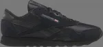 Кроссовки classic nylon 'black pure grey' Reebok, черный - фото