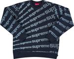 Толстовка Supreme Radial Crewneck 'Navy', синий - фото 2