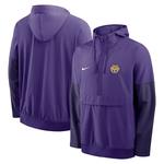 Мужская фиолетовая куртка-анорак LSU Tigers с капюшоном и полумолнией Nike - фото 5