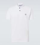 Рубашка-поло Compass из хлопкового пике Stone Island, белый - фото