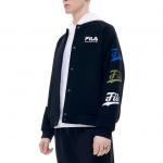 Бейсбольная куртка мужская черный Fila Fusion - фото 4