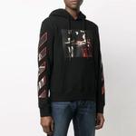 Толстовка fw21 logo pattern printing pullover ordinary version black Off-White, черный - фото 4