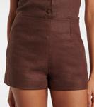 Льняные шорты Lila Faithfull, Bistre - фото 4