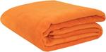 Мягкое одеяло  Zollner, оранжевый - фото