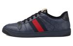 GUCCI Кроссовки Screener 'GG Supreme Dark Blue Red' - фото
