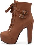 Ботинки Scaoruki Classic Platform Booties, 101 Brown - фото 2