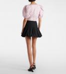 Собранная юбка-пеплум мини Rotate, черный - фото 3