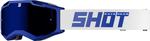 Мотоциклетные очки Shot Iris 2.0 Solid с логотипом, синий/белый - фото 2