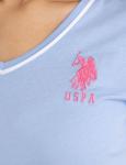 Футболка U.S. Polo Assn Triple Crown V-neck, синий - фото 2