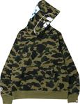 Худи BAPE 1st Camo 2nd Ape Pullover Hoodie 'Green', зеленый - фото 3
